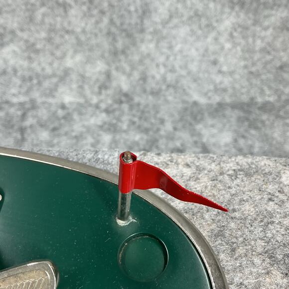 Golf Putting Green Business Card Holder Paper Weight Pin Flag Ball Clubs 785 - Picture 4 of 7